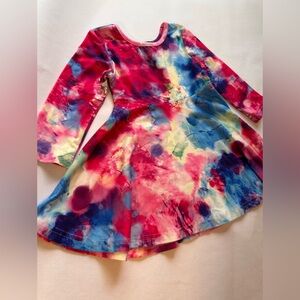 Boutique Tie Dye Skater Dress